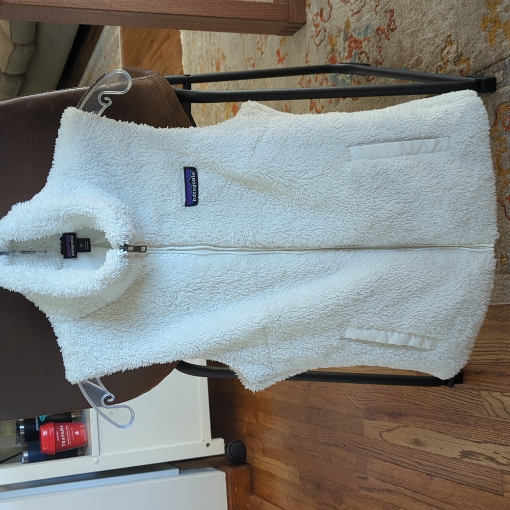 Patagonia Cream Sherpa Fleece Vest